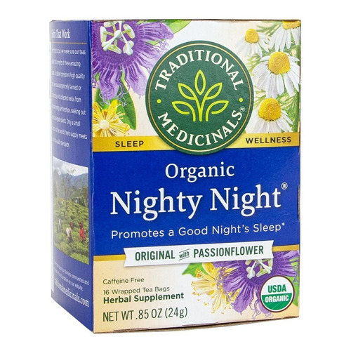 Té Orgánico Traditional Medicinals Nighty Night 16 Sobre Se