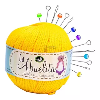 Hilaza Abuelita Estambre Mayoreo Hilo Grueso Algodon 50g /p Color 06 Mango