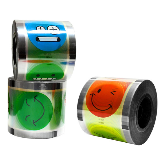 Rollo Para Maquina Selladora De Vasos Emojis Colores!