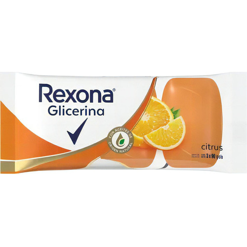 Rexona Jabon En Barra De Glicerina Citrus 3x90gr