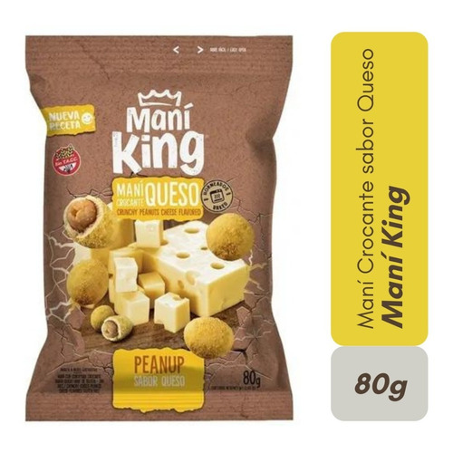 Mani Crocante Japones Sabor Queso Mani King X 80g Sin Tacc