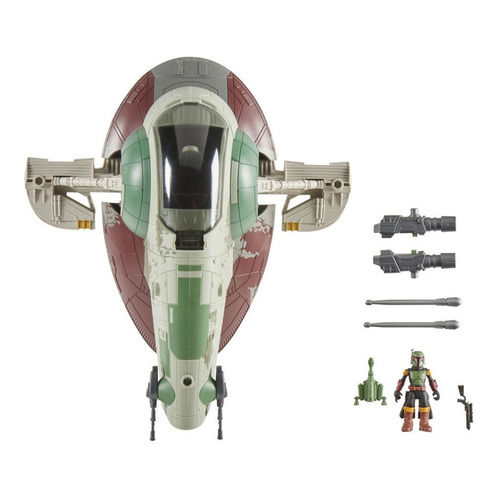 Figura Star Wars Mission Fleet Boba Fett Y Nave Estelar 6cm
