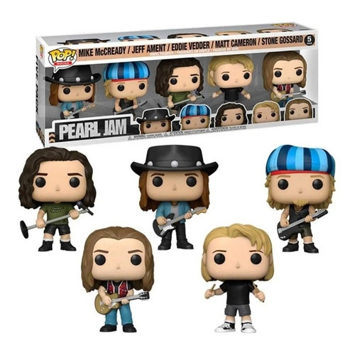 Funko Pop Pearl Jam #5 Banda De Rock Completa - Set 5 Uni