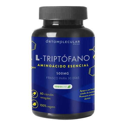 L-triptófano + Glutamina - 60 Cáps - Ortomolecular Chile