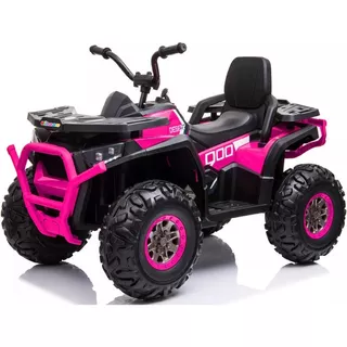 Cuatrimoto Moto Electrica Niño C/trol 5motor 4x4 Llanta Goma Color Fucsia