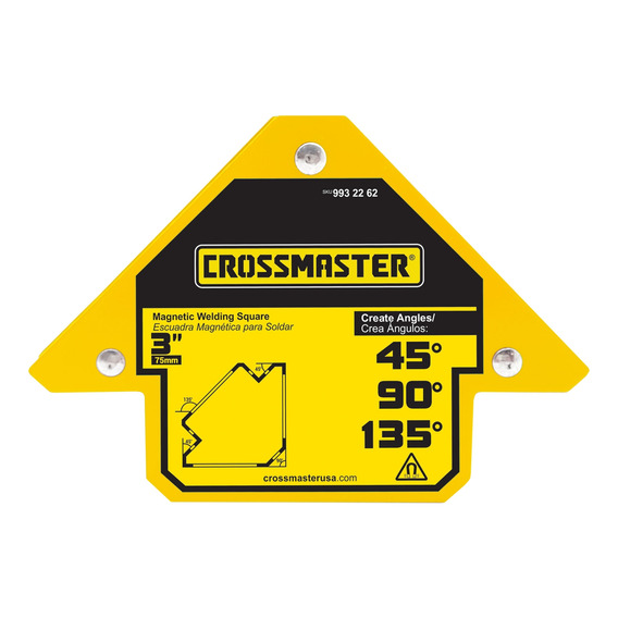 Escuadra Magnética Soldar 11kg 3 Ángulos Crossmaster 9932262