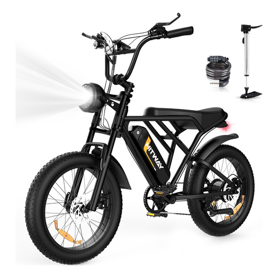 Bicicleta Eléctrica Hitway 750w Motor 32km/h Neumático Ancho