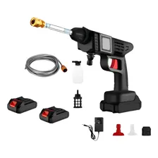 Hidrolavadora Inalambrica Portatil 2 Baterias Auto Jardin Negro 50hz/60hz