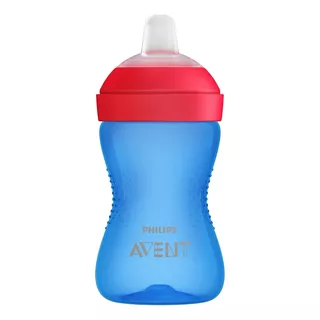 Copo De Transição Azul Com Bico De Silicone 300ml Philips Avent