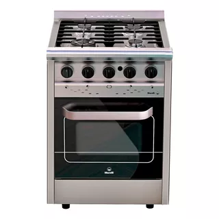 Cocina Morelli Country Forza 550 A Gas/eléctrica 4 Hornallas  Acero Inoxidable 220v Puerta Con Visor