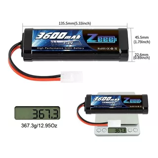  Batería Nimh Rc De 7.2 V 3600 Mah 