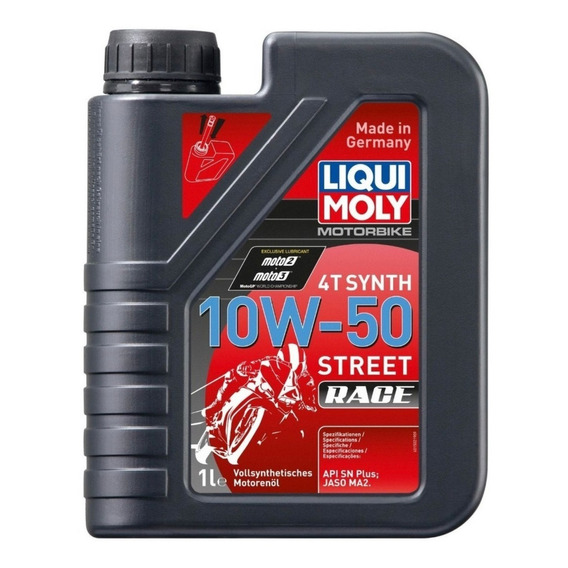 Racing Synth 4t 10w50 Aceite Para Motocicletas Sintetico 1l