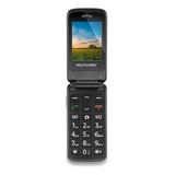 Celular Flip Vita Azul Dual Chip Quadriband P9020 Multilaser Cor Azul/preto