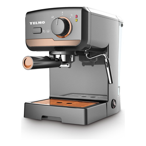 Cafetera Yelmo Desayuno Nubia CE-5107 automática gris expreso 220V