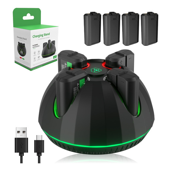Cargador Para Xbox One Y Xbox Series,4 Baterías Recargable