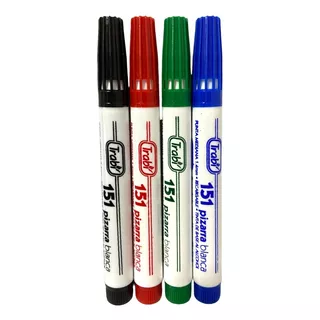 Marcadores Trabi 151 Pizarra Recargables X 4 Colores