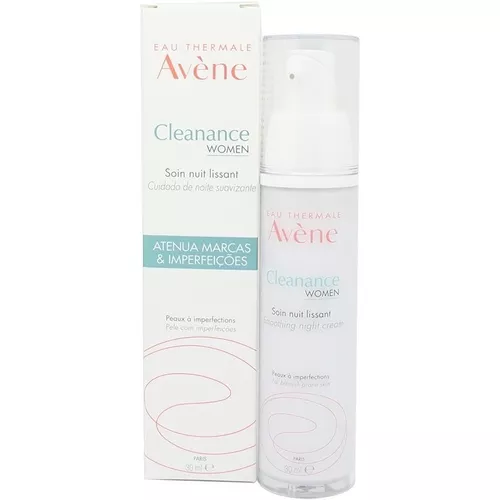 Crema Cuidado noche alisador Avène Cleanance Women noche para piel mixta de  30mL