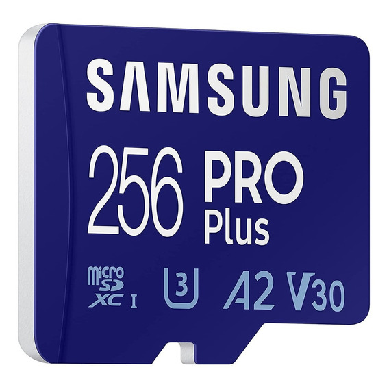 Tarjeta De Memoria Samsung Pro Plus Adaptador 256gb 180/130mb/s