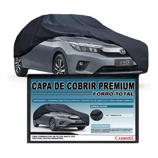 Capa Para Carro Popular Carrhel Premium Carbon Black M