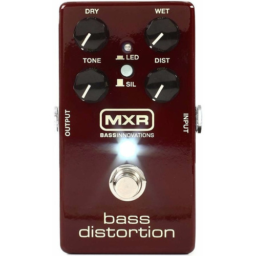 Pedal Bajo Mxr M85 Bass Distortion - Plus Color Bordó