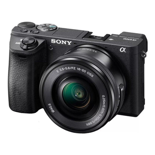 Sony Kit Alpha 6500 lente 16MM OSS ILCE-6500KIT sin espejo color negro