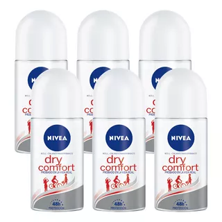 Pack Desodorante Antitranspirante Roll On Nivea Dry Comfort