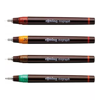 Estilografo Rotring Isograph 0,1 A 1 Recargable Profesional