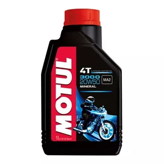 Óleo De Motor Motul Mineral 20w-50 Para Motos E Quadriciclos