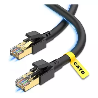 Cable De Red Rj45 Cat 8 Patch Cord 2mts Conectores Blindados