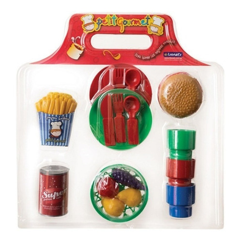 Petit Gourmet Set De Comidas Papas Hamburguesas Lionels Color Marrón