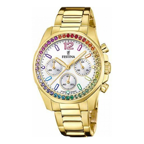 Reloj Para Mujer Festina Boyfriend F20609-2 Dorado