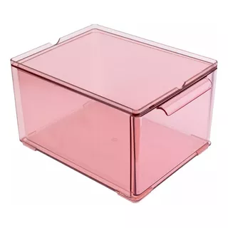 Caja Acrilico Transparente Cajon Pequeño Rosa  Disponibles