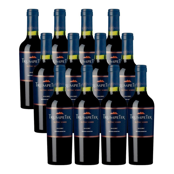 Vino Trumpeter Malbec 375ml Botella Rutini Wines Caja X12 