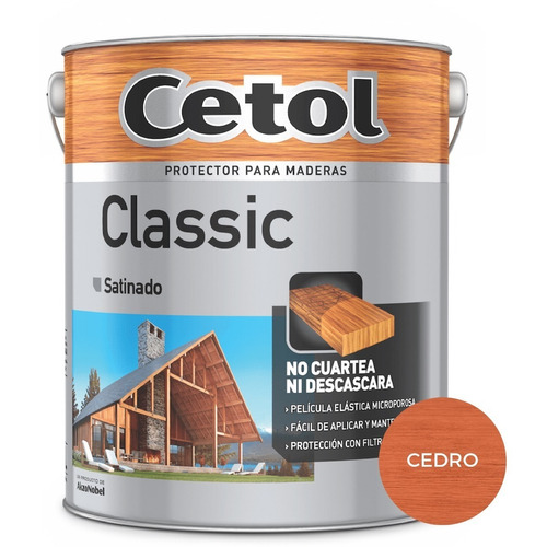 Protector Maderas Exterior Cetol Classic 20 Lt Ambito Color Nogal