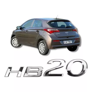 Letreiro Emblema Cromado Hb20 Hyundai
