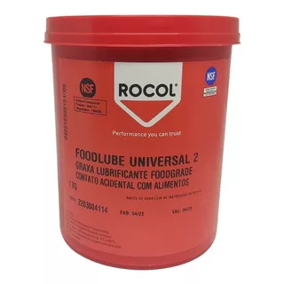 Rocol Foodlube Universal 2 - Graxa H1 Ultra Resistente - 1kg