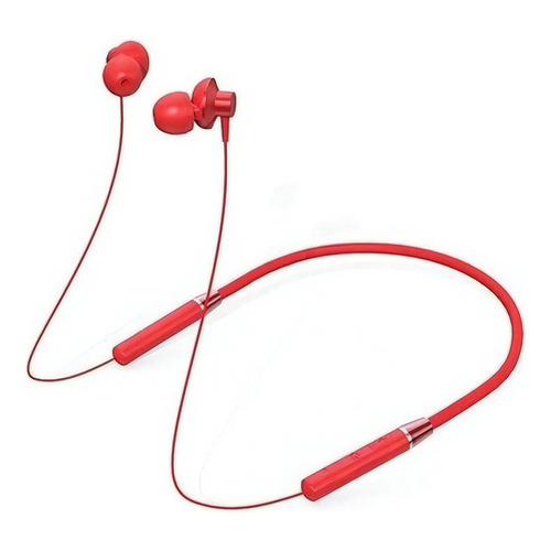 Audífonos in-ear inalámbricos Lenovo Bluetooth HE05 rojo con luz LED