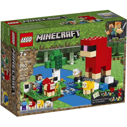Lego Minecraft La Granja De Lana 21153. Hoy!