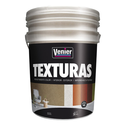 Revestimiento Acrilico Textudecor De Venier X 30 Kg Color Blanco