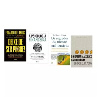 Deixe De Ser Pobre + A Psicologia Financeira + 2 Livros