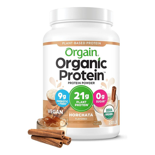 Proteína Orgánica Orgain 1.242 Kg Vegano Sabores Horchata