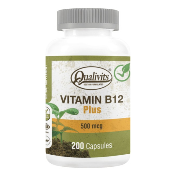 Vitamina B12 Plus Qualivits 500mcg x 200 Cápsulas