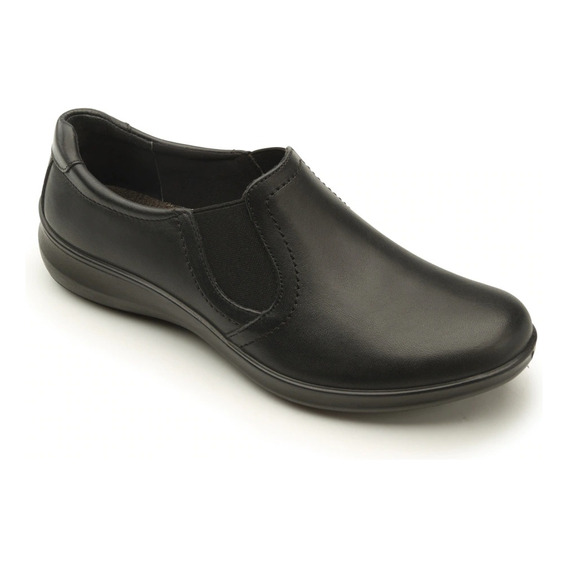 Zapato Calzado Mujer Flexi 25901 Elástico Ligero Piel Negro 