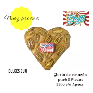 Corazón Jamoncillo De Nuez Guji (5pzs 220g C/u Aprox.)