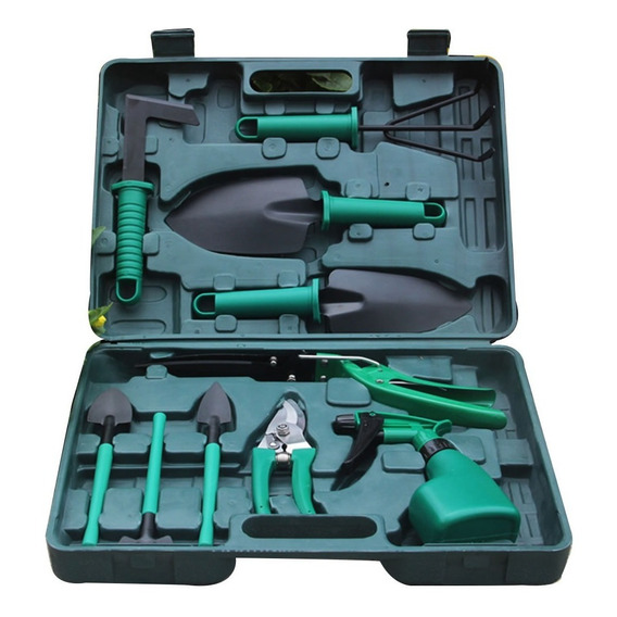 Kit De Jardineria Valija Set 10 Herramientas Jardin Tio Musa