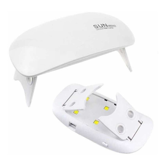 Secador De Uñas Lámpara Uv Led Sun Mini Color Blanco