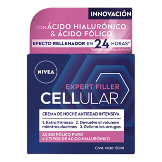 Crema Facial Nivea Cellular Filler Anti-age Noche X 50ml