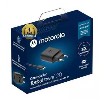 Carregador Turbo Motorola Moto Z2 Z2 Play Z3 Power Anatel 