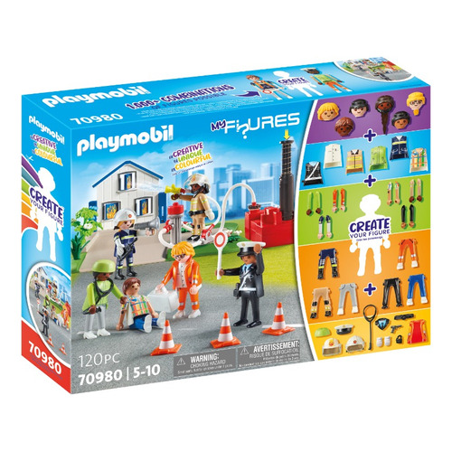 Figura Armable Playmobil My Figures Rescue Mission 120 Pzas