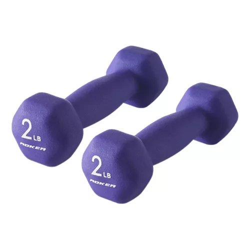 Pesas Mancuernas de 2kg Plastificada Morado - Promart